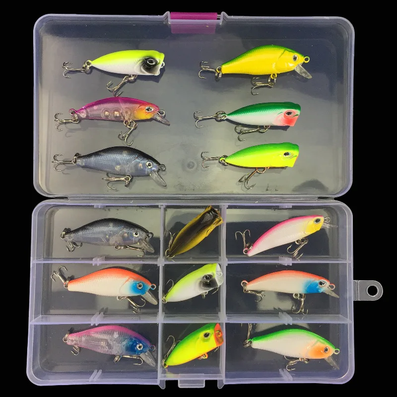 Kit de Señuelos de Pesca Popper Minnow 4-5g, señuelos artificiales, cebo duro Poper, juego de 16 piezas con bolas ruidosas, atrapa lubina - imagen 4
