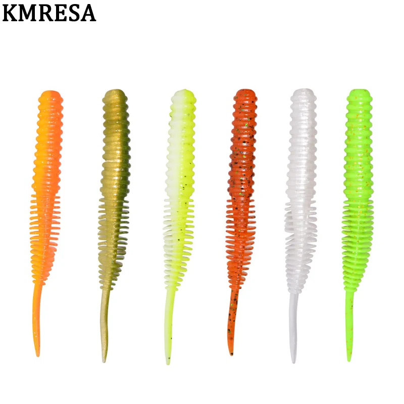 KMRESA-señuelo de pesca para peces blandos, cebo de goma Artificial de plástico Isca con tachuelas de sal, 10cm/4,5g, 5 unids/lote - imagen 2