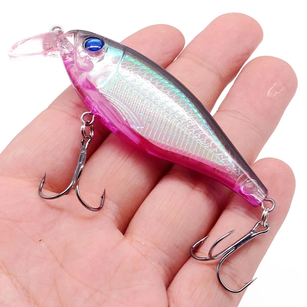 Señuelo de Pesca de pececillos, anzuelos triples de 8,5 cm, 12,9g, Swimbait Crankbait, cebo duro Artificial, aparejos de Pesca de plástico, 1 unidad - imagen 4