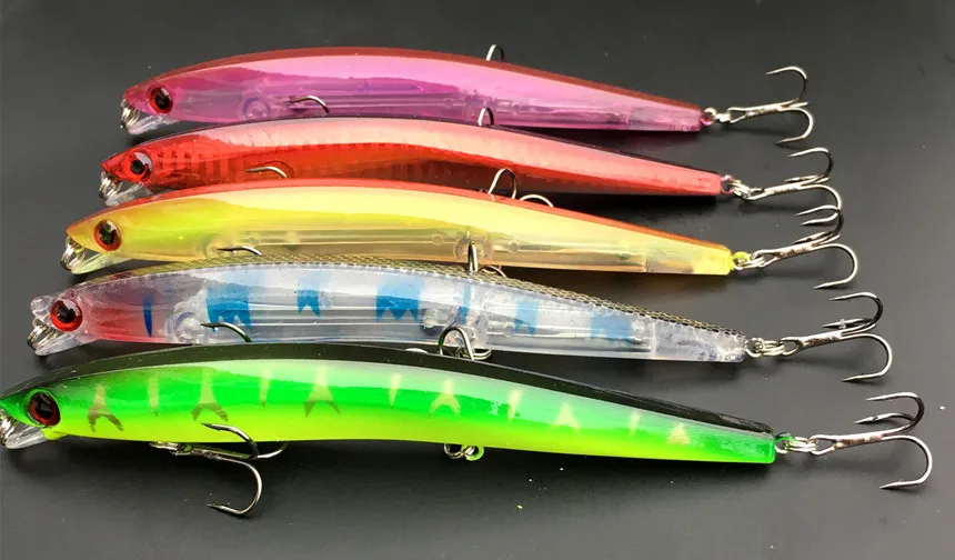 Señuelo de pesca Minnow 13g/13cm señuelos artificiales cebo duro 0,5-1m 5 colores señuelos 1 pieza venta - imagen 4