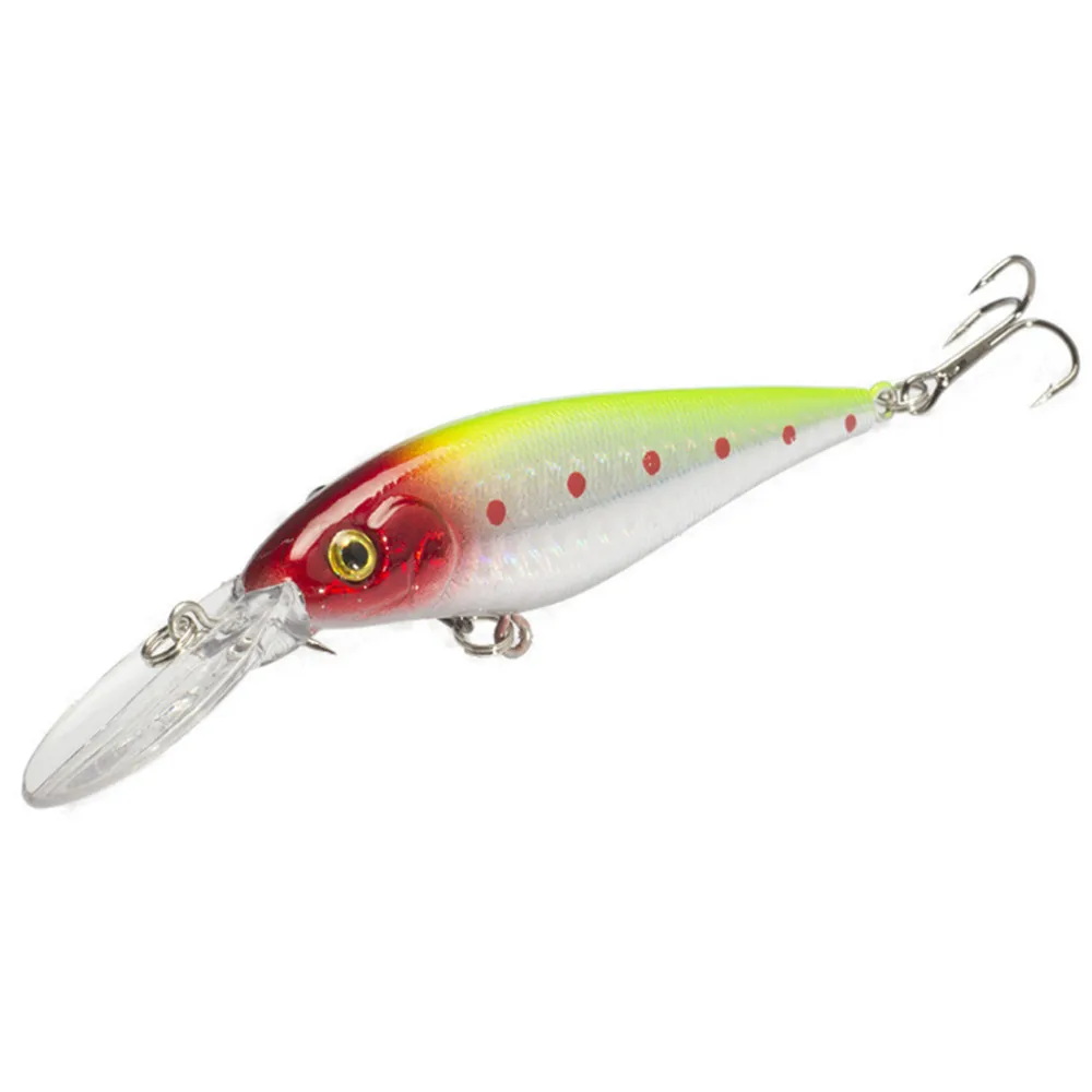 Señuelo de pesca en forma de pececillo, anzuelo duro artificial Wobbler Crankbait con 2 anzuelos triples, 1 piezas, 115mm, 10,5g