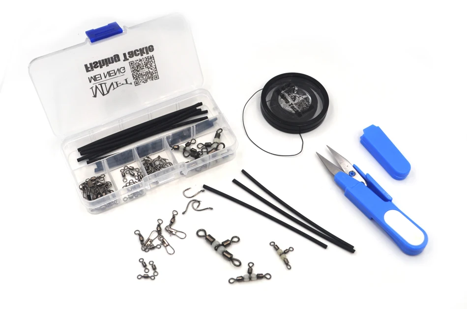 MNFT Paquete de eslabones triples con cuentas brillantes, conector giratorios de aparejos de pesca, accesorio de aparejos de pesca giratorios trigeminales, 1 paquete - imagen 5