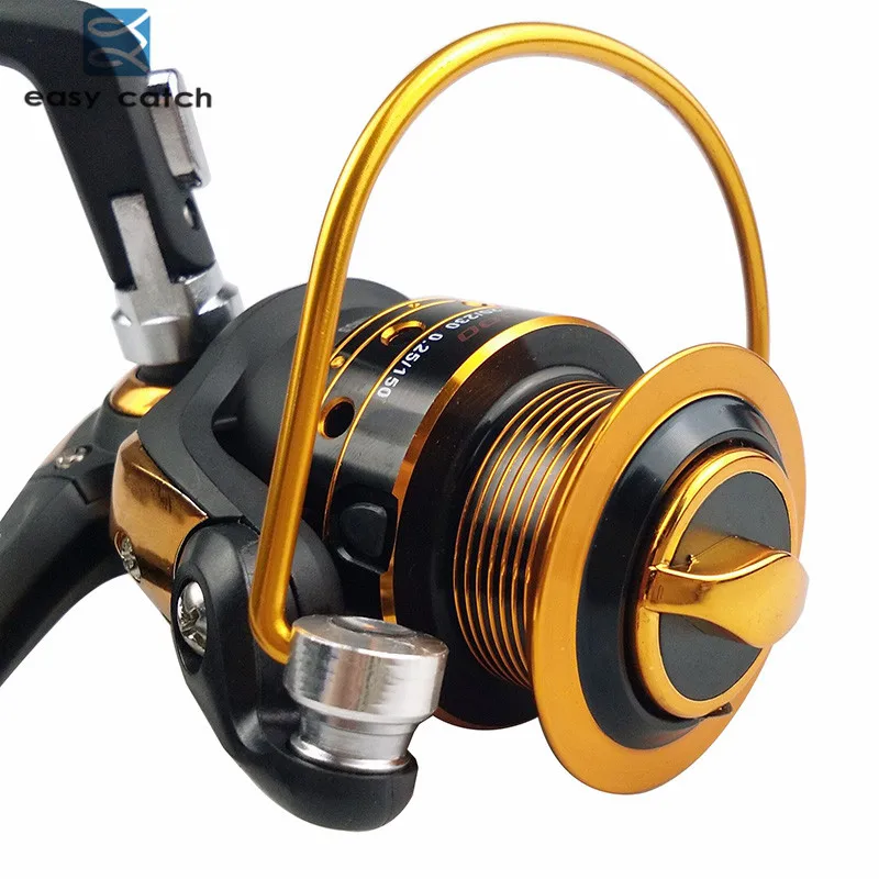 Easy Catch-carrete giratorio de Metal para pesca en agua salada, rodamientos de bolas 13BB, color negro mate, AX2000-3000 China - imagen 3