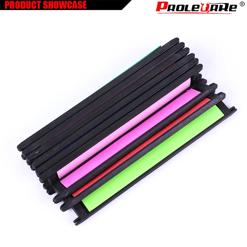 Paneles de almacenamiento de espuma para pesca, lote de 5 unidades, línea de bobinado, cebo, traza de pesca, soportes de trampa de alambre, placa de anzuelo de pesca EVA, PR-137 facial - imagen 5