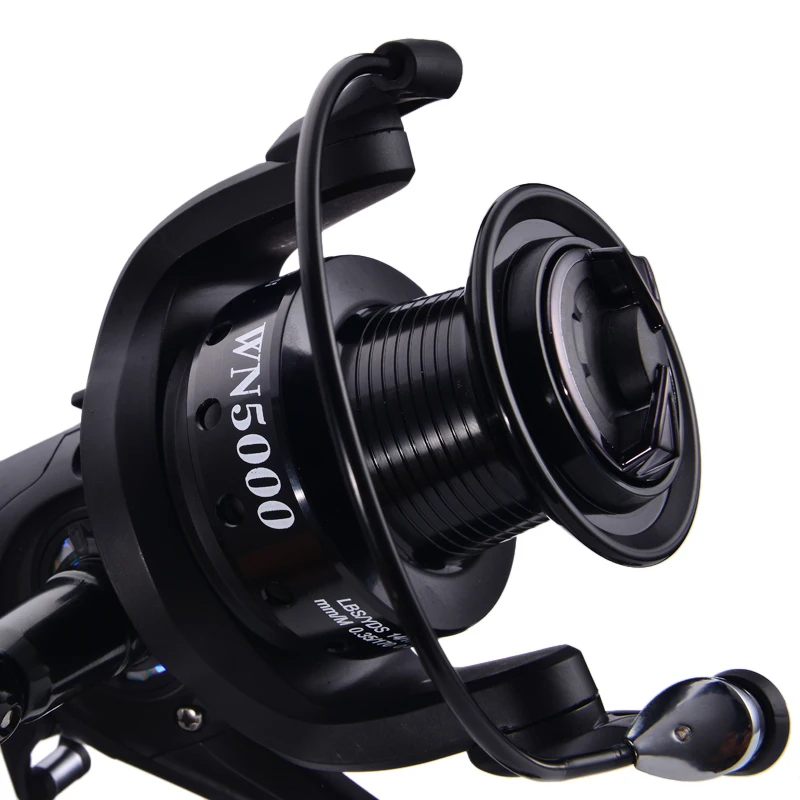 Carrete alimentador de pesca de carpa, pez lagarto, carrete largo de Metal de fundición para Surf, carretes de barco, carrete giratorio de pesca de agua salada de mar izquierdo y derecho - imagen 5