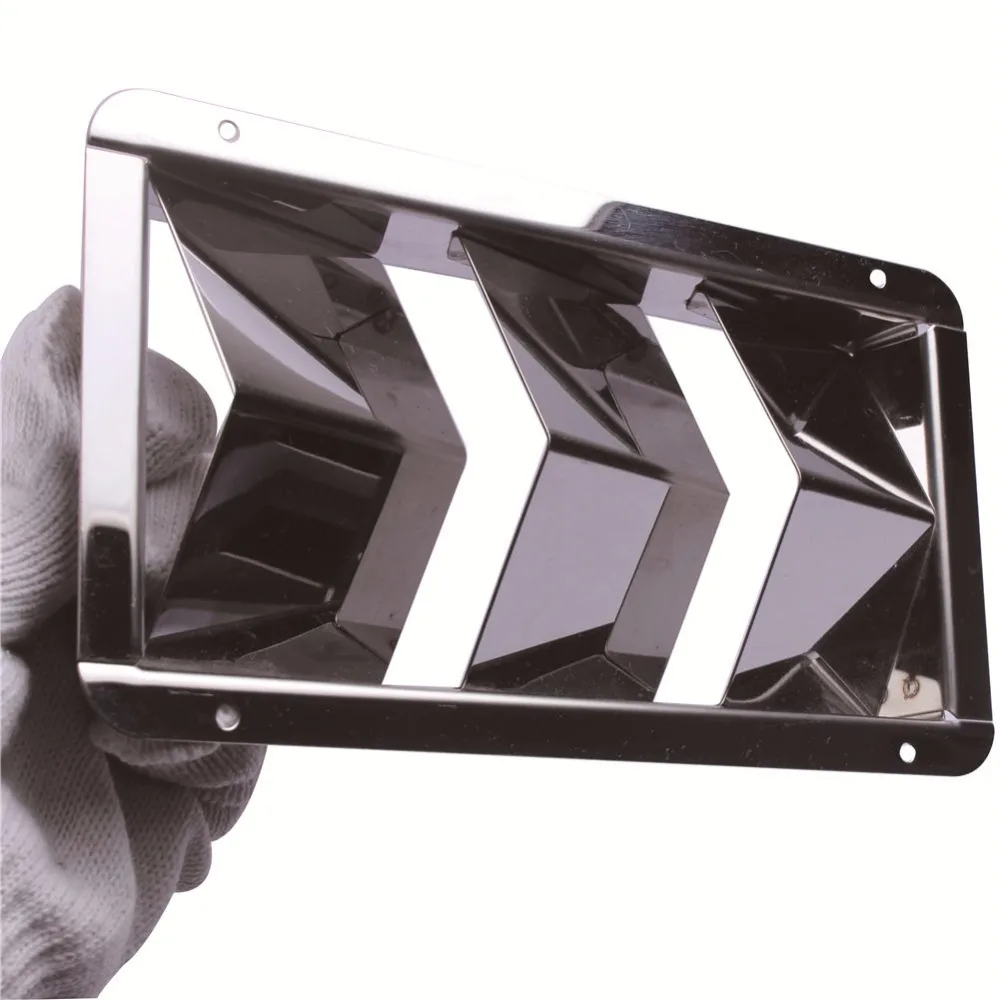 Rejilla de ventilación para barco de acero inoxidable, ventilación marina de 3 ranuras, 8-1/4 "x 4-3/8", 2 uds. - imagen 4