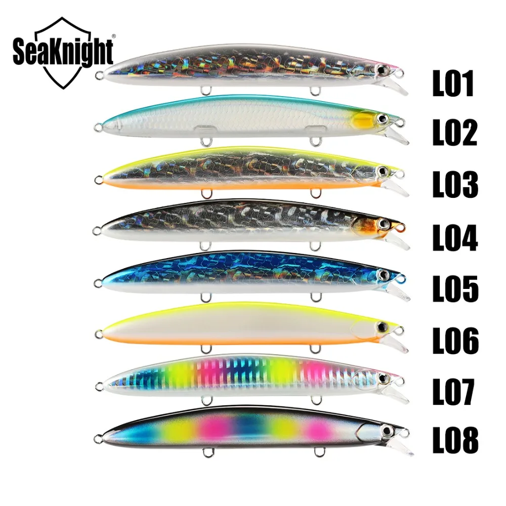 SeaKnight SK008 señuelo de pesca Minnow 20g 125mm hundimiento 0,3-0,9 M cebo duro de fundición larga aparejos de pesca de carpa Minnow cebo de pesca 1p - imagen 5
