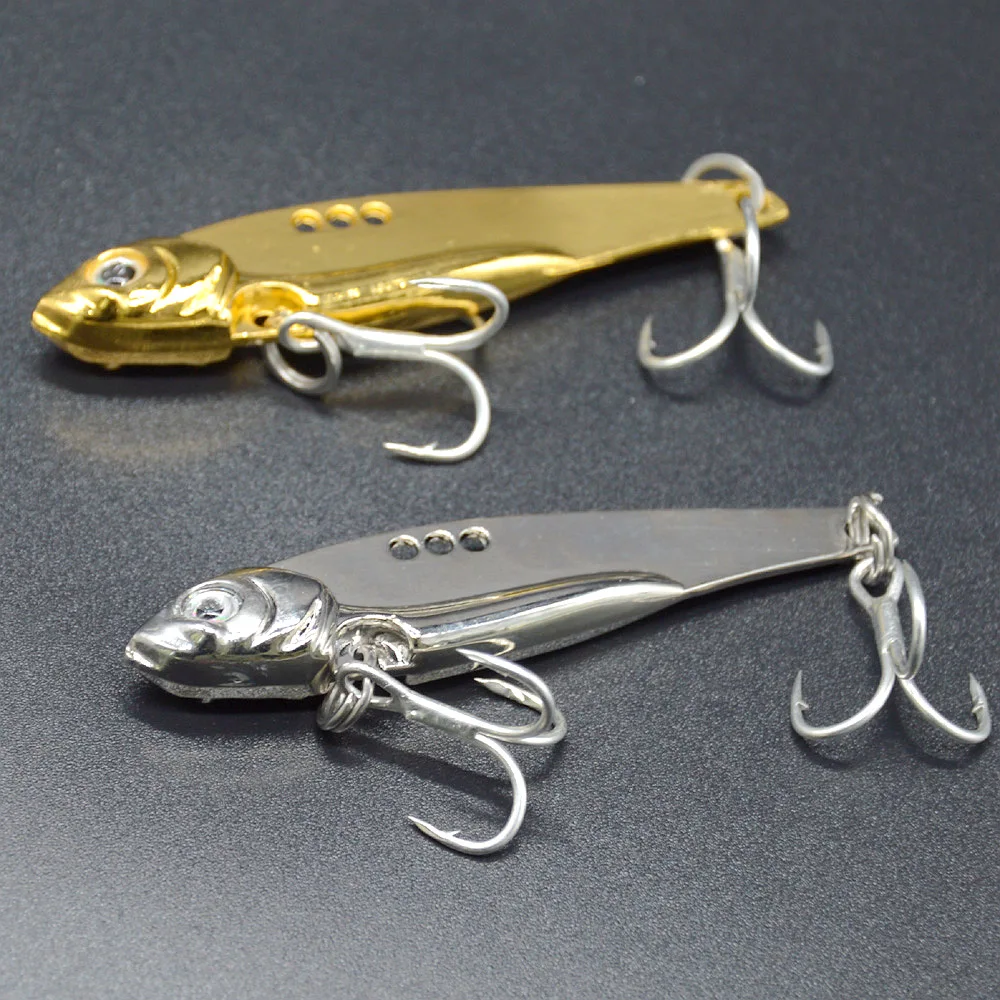 Señuelo de pesca de Metal VIB, anzuelo de surco de sangre, señuelos artificiales de agua dulce de lubina, cebo duro de 7g/10g/15g/20g - imagen 3