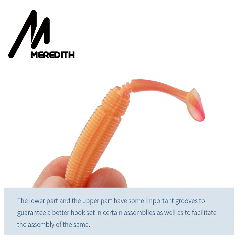 MEREDITH-cebos de pesca Absolut Minnow de 3,15 ", 3,7g, 80mm, 10 Uds., señuelo de cola de paleta, Señuelos de Pesca Wobbler, pesca Artificial, gusano suave - imagen 2