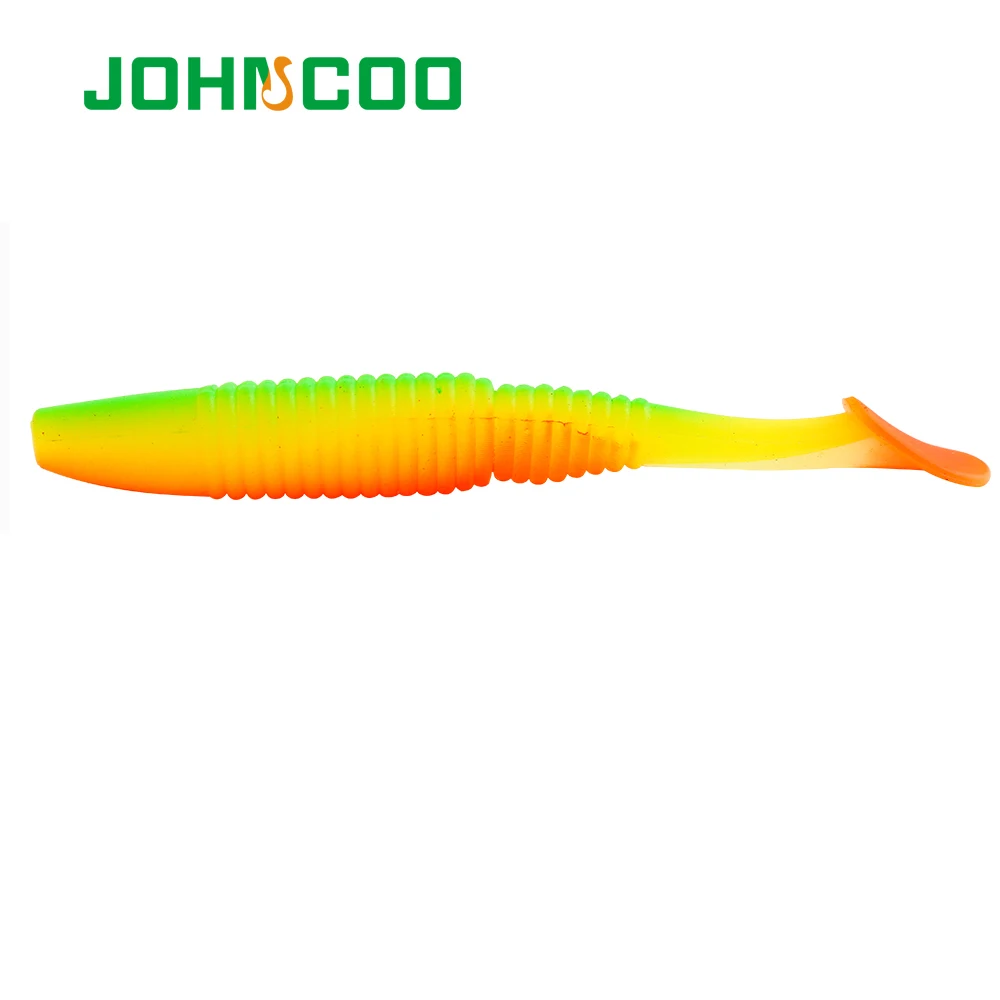 JOHNCOO-señuelo de pesca suave, 110mm, 8,4g, 6 uds., cebos artificiales, Wobblers, pececillo, mar, señuelos blandos, lubina, trucha - imagen 5