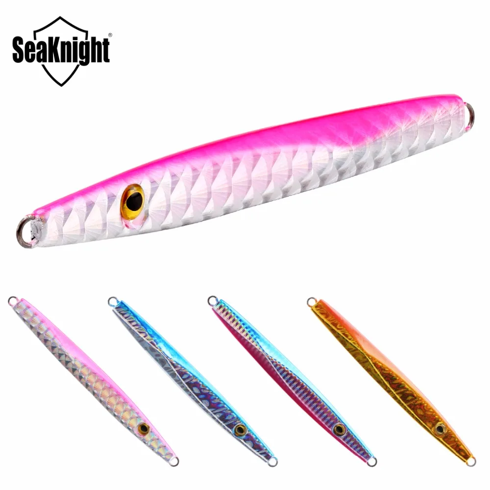 SeaKnight SK303 señuelo de pesca 1 Uds 150mm 100g Metal Jigging pez señuelo agua salada barco cuchara Señuelos de pesca Jig Tackle - imagen 5