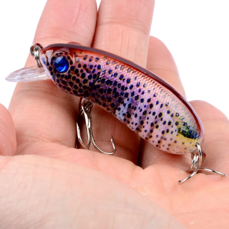 Señuelos duros de pesca, cebo Artificial con anzuelos triples, aparejos Swimbait, 6cm, 9,5g, hundimiento lento, 1 unidad - imagen 3