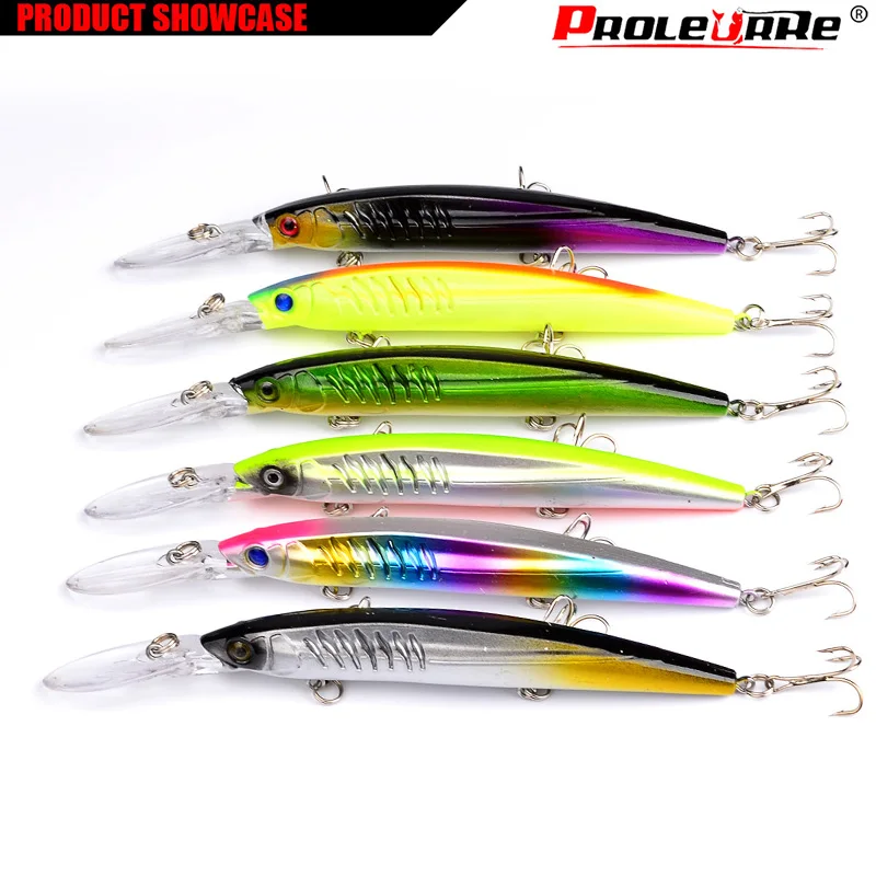 Proleurre-señuelo de Pesca de pececillos, cebo duro artificial, Crankbait, carpas, Wobblers, 14,5 cm, 12,5g - imagen 4