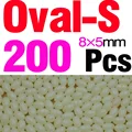 200Pcs Oval S
