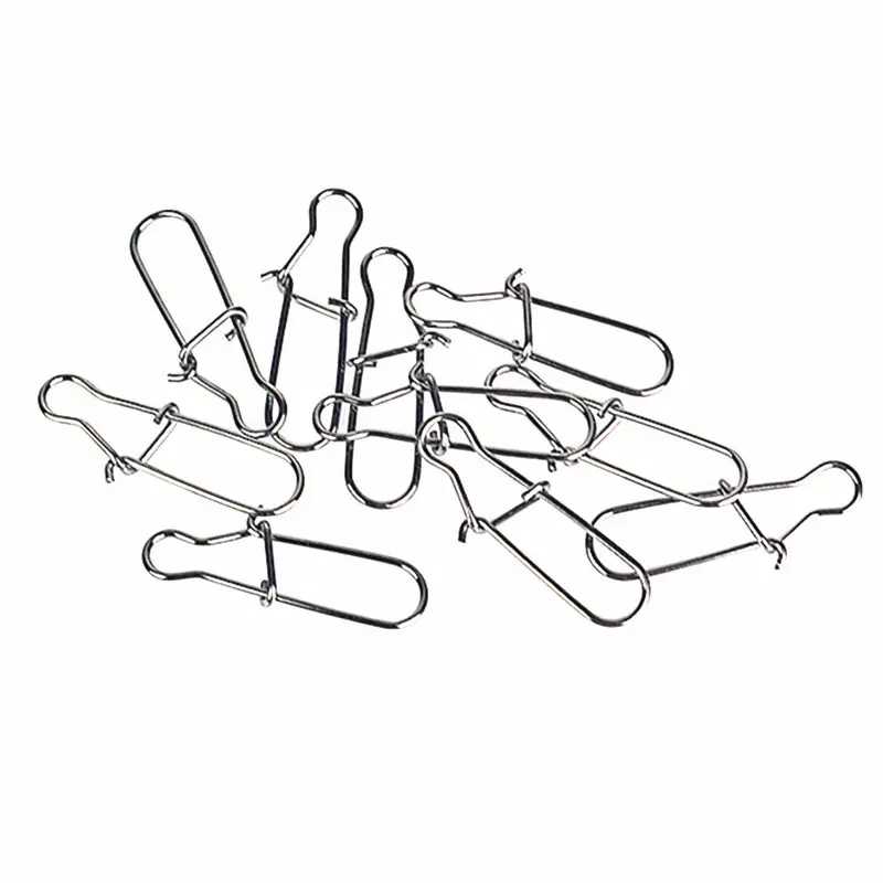 Señuelos de Pesca giratorios de acero inoxidable, accesorios de equipo de pesca de invierno, conector giratorio de cobre, 20 unidades por lote - imagen 3