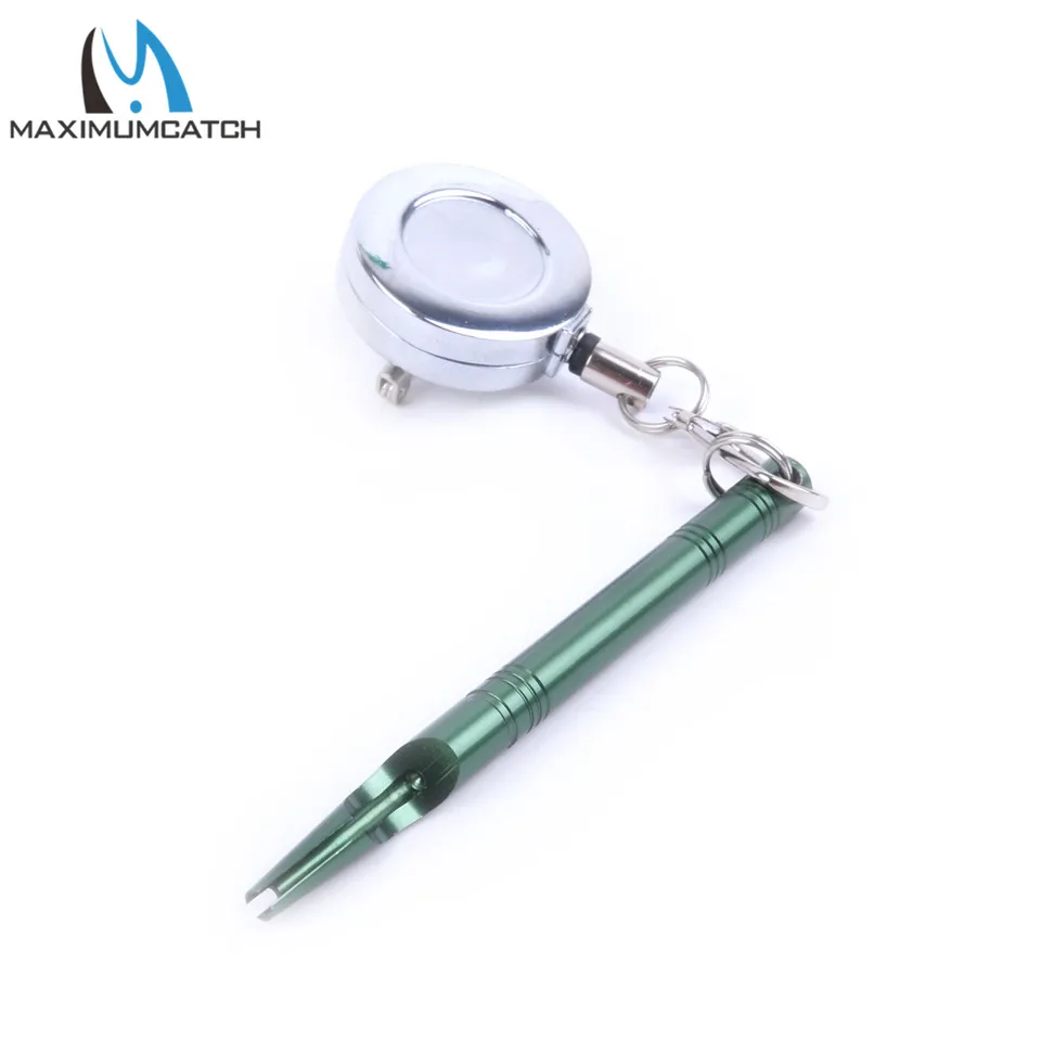Maximumcatch-Herramienta Zinger para pesca con mosca, Retractor anudador de uñas, herramienta para atado de moscas, accesorio para señuelos, ganchos, tijeras, alicates, equipo de pescador - imagen 4