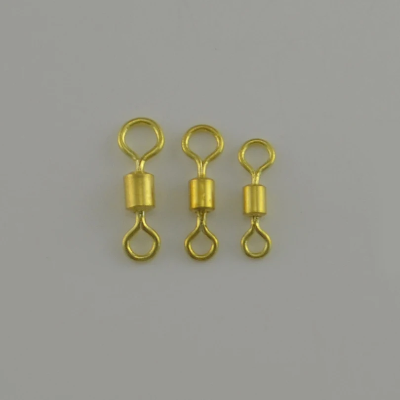 MNFT-aparejos de pesca de carpa, ganchos giratorios de ojo grande y pequeño, anillos de Color dorado, enlaces, cambio Heli Rig 8 #10 #12 #, 30 unids/lote - imagen 3