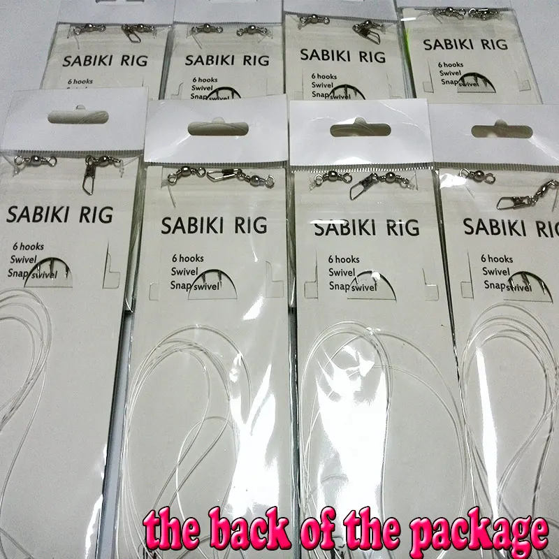 Sabiki-anzuelos de pesca, cada bolsa tiene 6 unidades, mezcla de 12 tipos, 24 bolsas, Señuelos de Pesca, aparejos de cebo, señuelo de plantilla - imagen 3