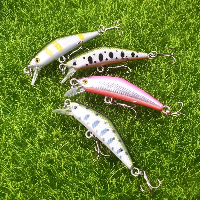 WDAIREN-señuelo de Pesca de Minnow, cebo duro que se hunde, 4,5 cm, 3g, Japón, Wobbler Perch, trucha, salmón, lubina, aparejos - imagen 3