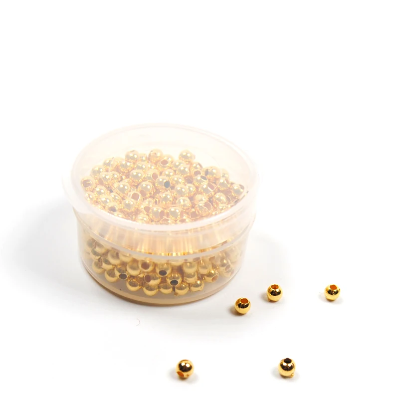 Cuentas de plástico huecas para atar moscas, cuentas de 3mm para ojos de vientre de Nymph Scud, señuelo giratorio, Color arcoíris dorado y plateado, 300 Uds. - imagen 3