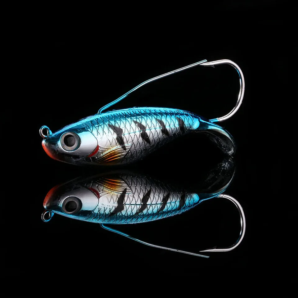 WALK FISH-SEÑUELOS duros artificiales, anzuelos de 1 pieza, 8cm, 21,4g, VIB, anzuelo único, cuerpo láser, aparejos de pesca realistas - imagen 4