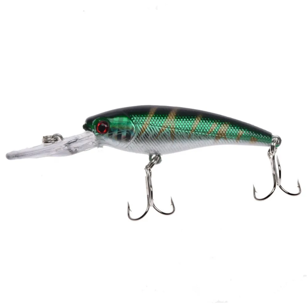 Señuelo de pesca de pececillos, Wobbler, Crankbait, ojos 3D, plástico duro Artificial, Peche, lubina, Lucio, carpa, 1 ud., 8,3g, 9cm - imagen 4