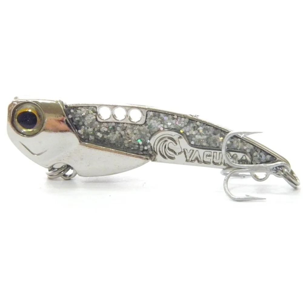 WLure-señuelo de Metal chapado en oro y plata, 10g, 15g, 20g, Yacuma, con purpurina, Vertical, para Jigging BL10 - imagen 2