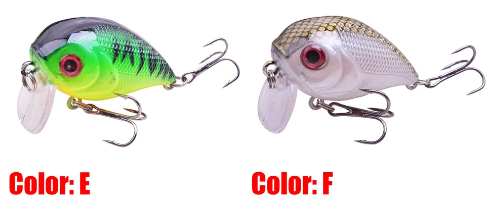 Color E y Color: F: señuelos de pesca duraderos vibrantes