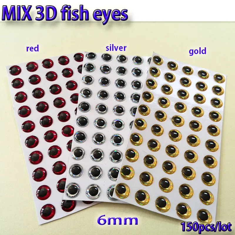 mix 6mm 150pcs