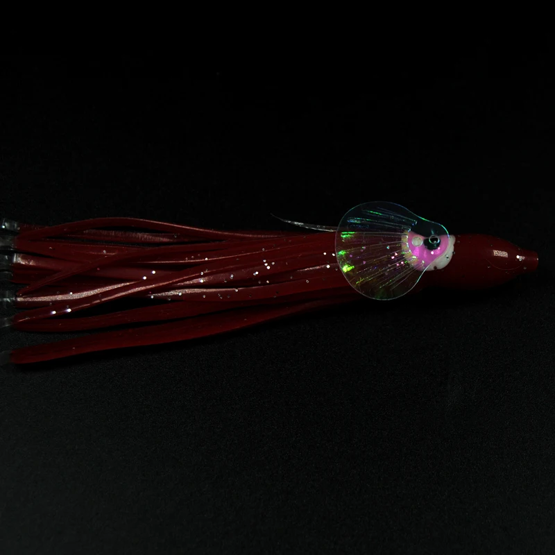 Señuelo giratorio de plástico con forma de perla para pesca, cebo blando para pesca, anzuelo de enmalle, Streamer, atractor brillante, accesorios de cuchara, 30 Uds. - imagen 5