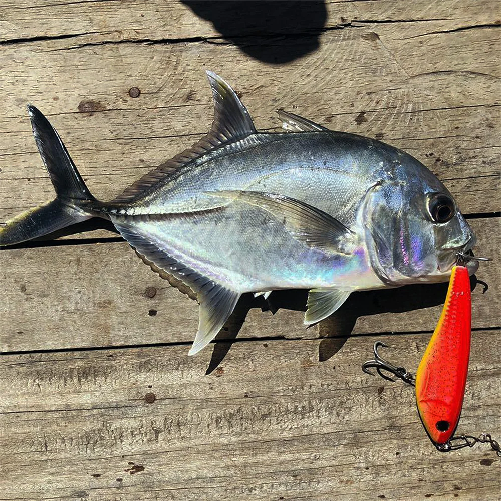 Señuelo de pesca para Lucio, cebo de hundimiento lento, 130mm, 55g, señuelo artificial CF con anzuelos triples de resistencia anticorrosión VMC - imagen 5