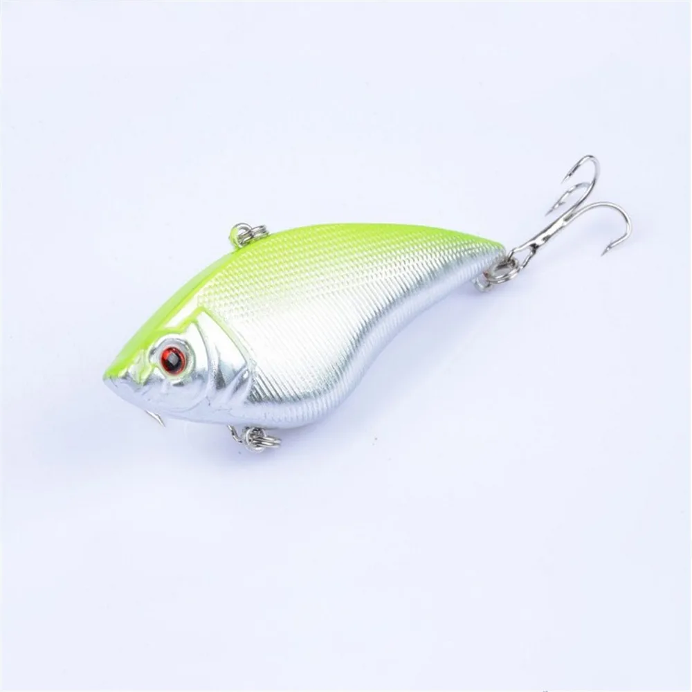 FISHINAPOT-anzuelos de Pesca hechos a mano, 1 unidad, 16g/7cm, Wobbler, duro, VIB, anzuelos triples, Crankbait, aparejos de Pesca - imagen 4