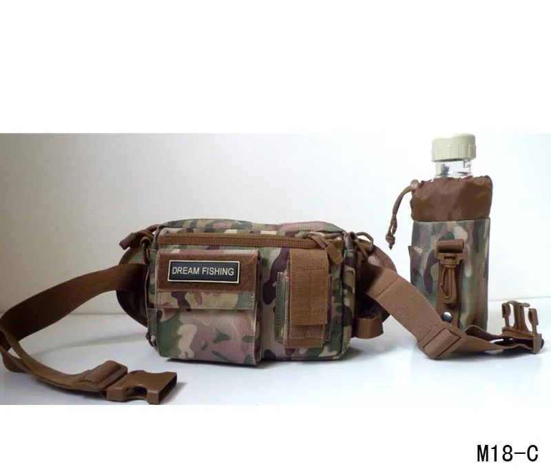 M18 Paquete de cintura dividida para exteriores de alta gama, bolsas para piernas, Messenger, señuelo, caña de pescar, bolsa de aparejos, nailon 2000D - imagen 3