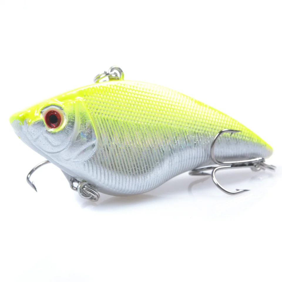 LEOSPORT-SEÑUELOS duros VIB, 1 unidad, 16G, 7CM, anzuelos triples de pesca, aparejos de pesca Crankbait que se hunden - imagen 5