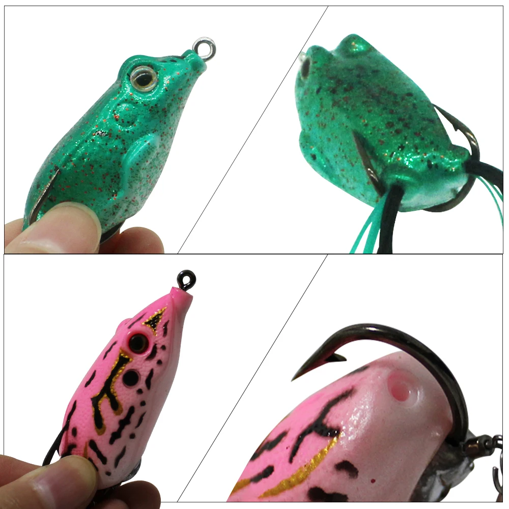 Señuelo flotante para pesca de salmón, anzuelos dobles y individuales afilados para lubina, cabeza de serpiente, 8,5-13g, 4 Uds., 8 Uds. - imagen 4