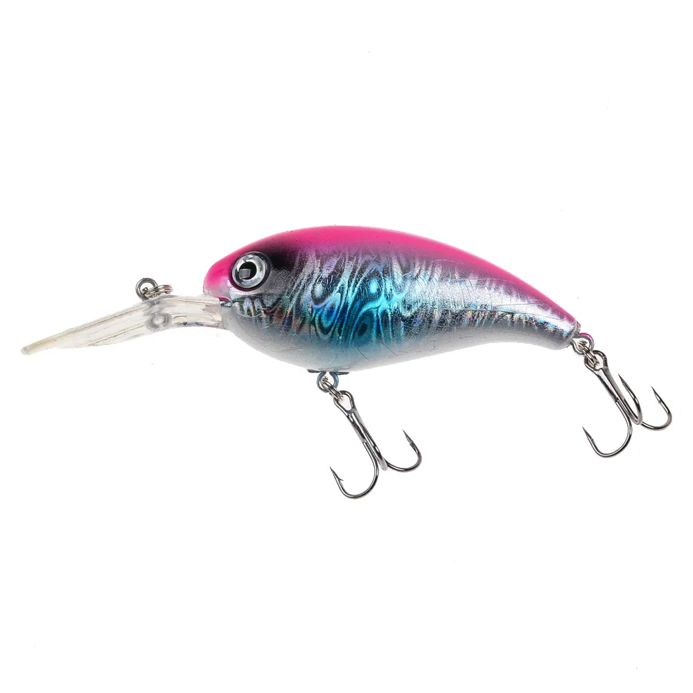 Señuelos de Pesca piezas, cebo de manivela realista, cebos duros artificiales de plástico, Wobblers, aparejos de pesca 6 #, 10cm/14g - imagen 2