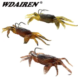 Señuelo cangrejo de vinilo con anzuelos afilados para jigging