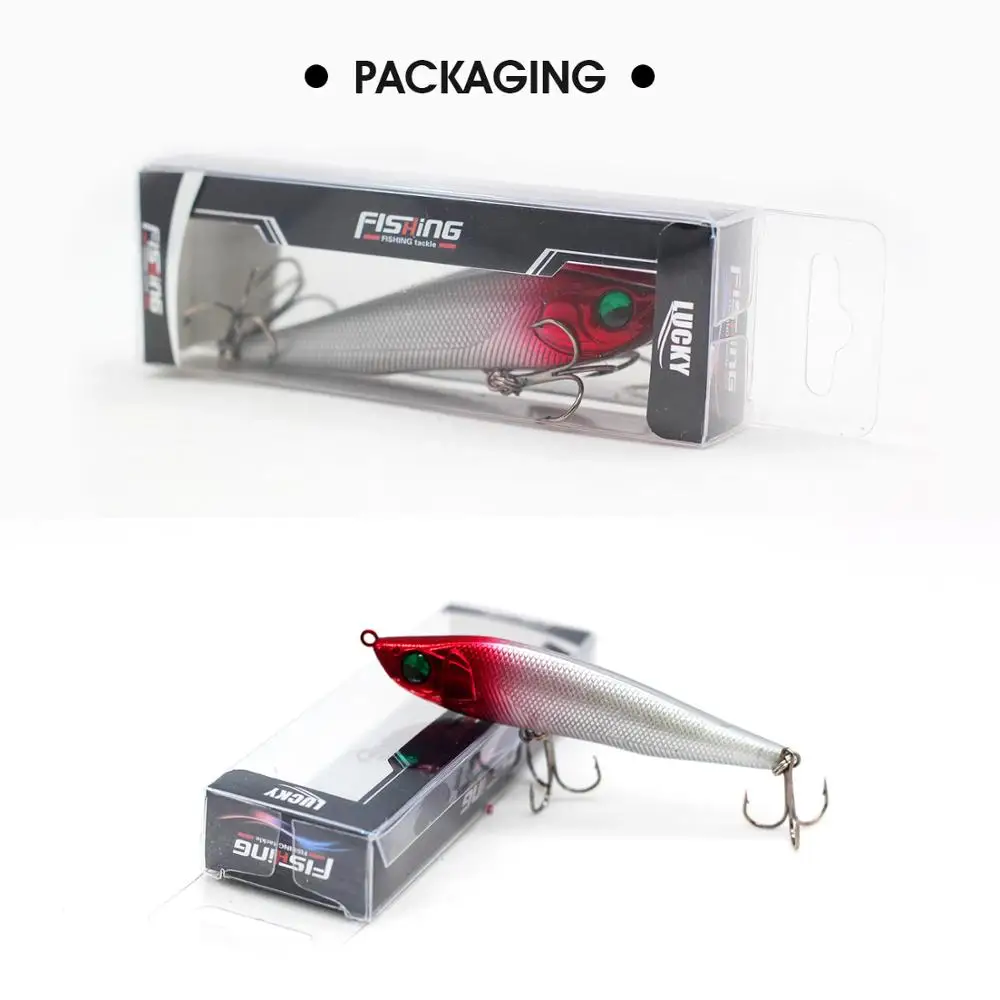 LUCKYLAKER-señuelo de pesca flotante que se hunde, lápiz de 120mm/20g 20g/105mm, Wobbler Swimbait, modelo caliente, cebo de manivela