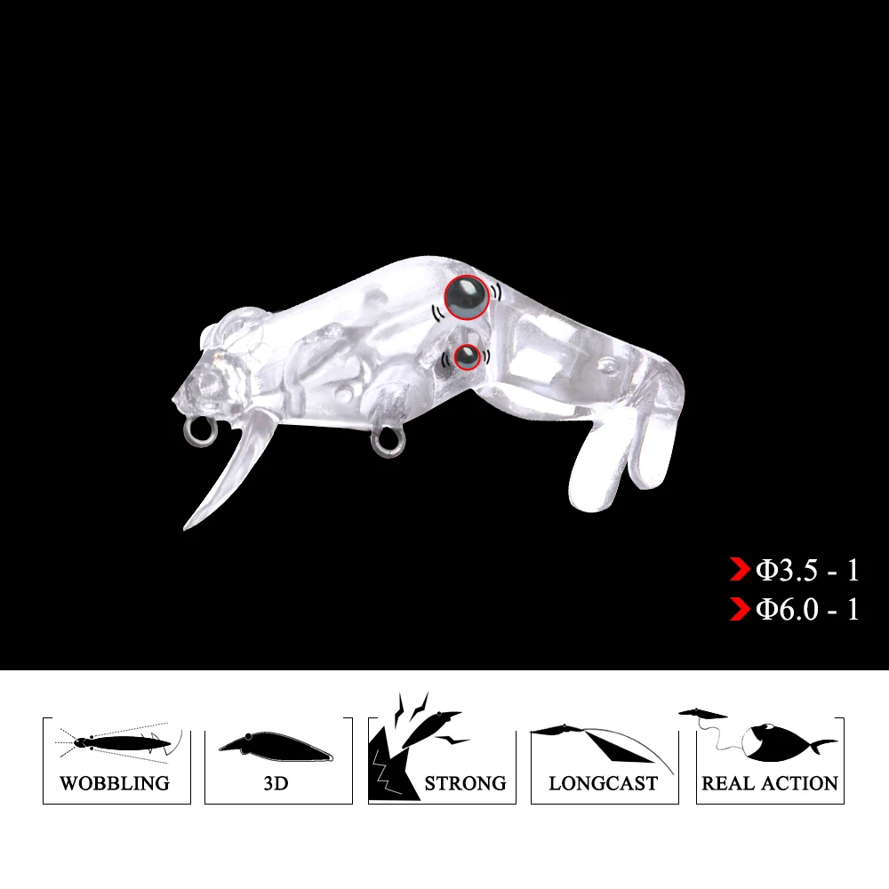 FTK Señuelo rana topwater flotante – Twitching para lubina y lucio - imagen 4