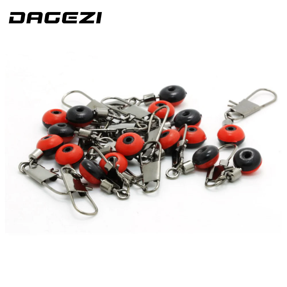 DAGEZI-conector de pesca giratorio, anillo sólido de enclavamiento para caja de aparejos de pesca de carpa, 3 colores, 50 unids/lote - imagen 2