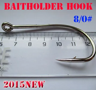 Gancho de Baitholder más grande, tamaño: 8/0 #, largo: 63mm, cantidad: 50 unids/lote, ¡gran fábrica! - imagen 2