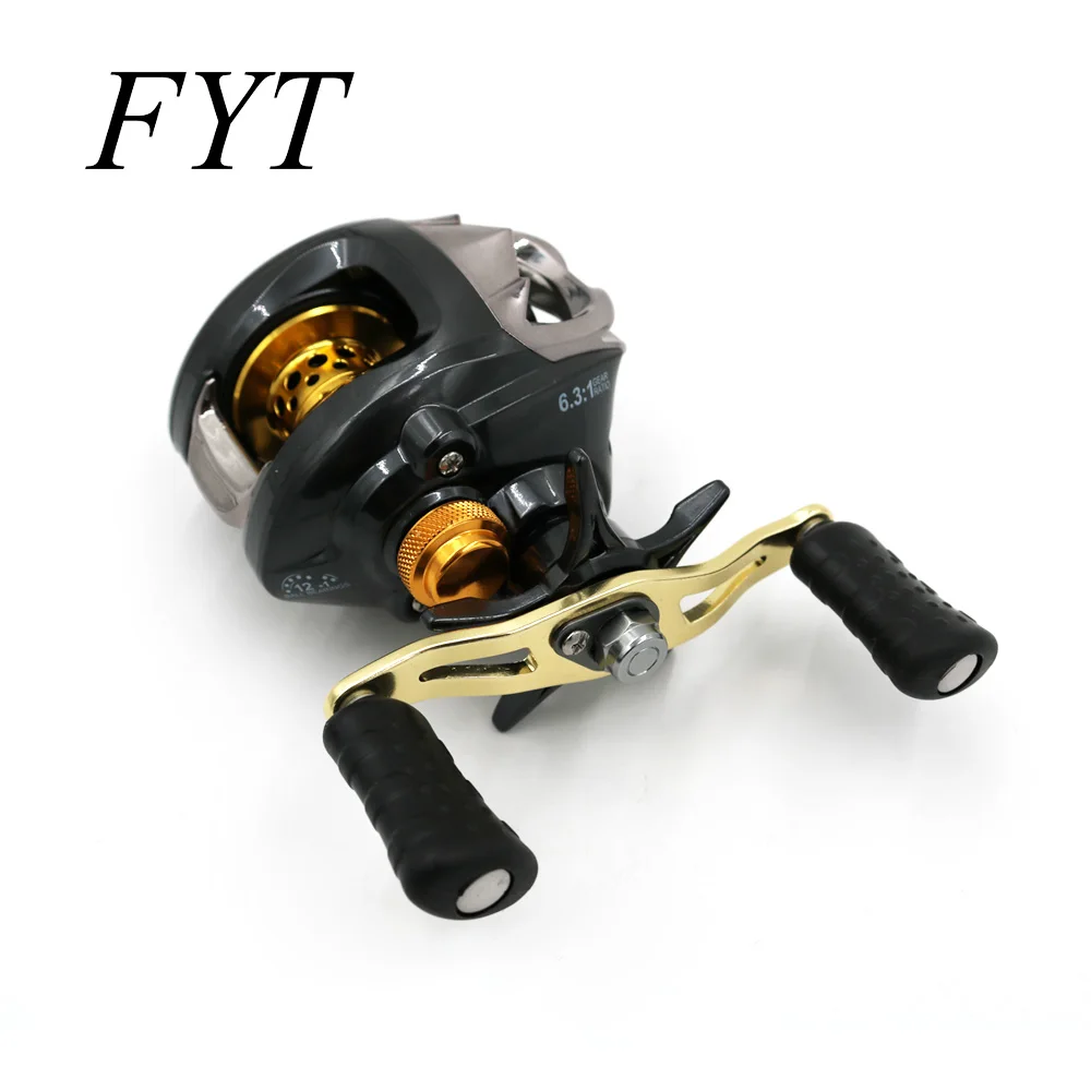 Carrete de pesca Baitcasting, 13 rodamientos, impermeable, mano izquierda, alta velocidad, sistema de freno magnético, LG200 - imagen 4