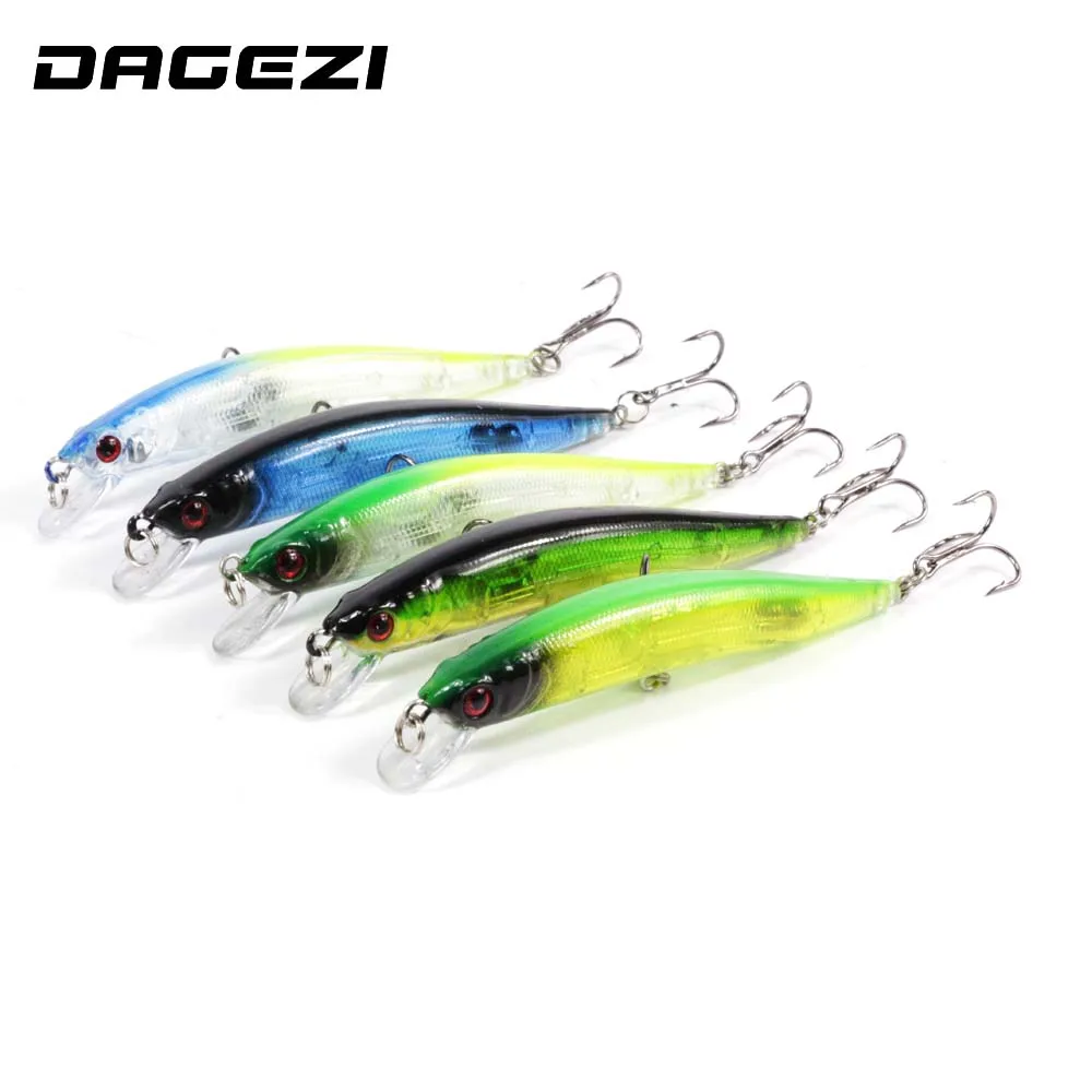 DAGEZI-SEÑUELOS DE PESCA DE color claro, wobbler, 9cm, 9g, señuelo de lubina, crankbait, aparejos, envío gratis, 5 unids/lote - imagen 2
