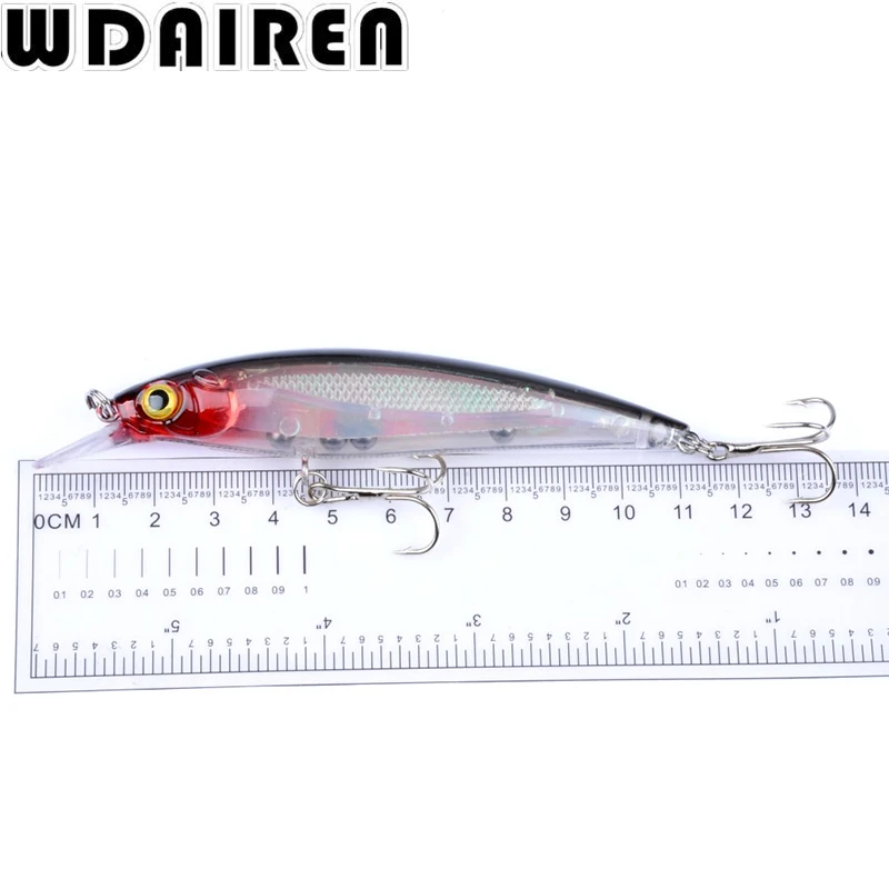 WDAIREN-señuelo de pesca de 11cm y 13,5g, cebo duro Artificial flotante, ojos 3D, Wobblers, Crankbait, Minnows, WD-219 - imagen 4