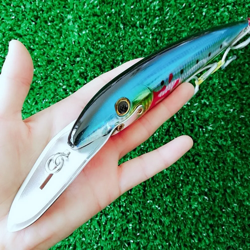 NOEBY, 1 unidad, 13cm, 32,5g, 18,5cm, 60g, 76g/225mm, señuelo de pececillo, señuelo de pesca Crankbait, cebo Artificial, wobblers de pesca duros - imagen 2