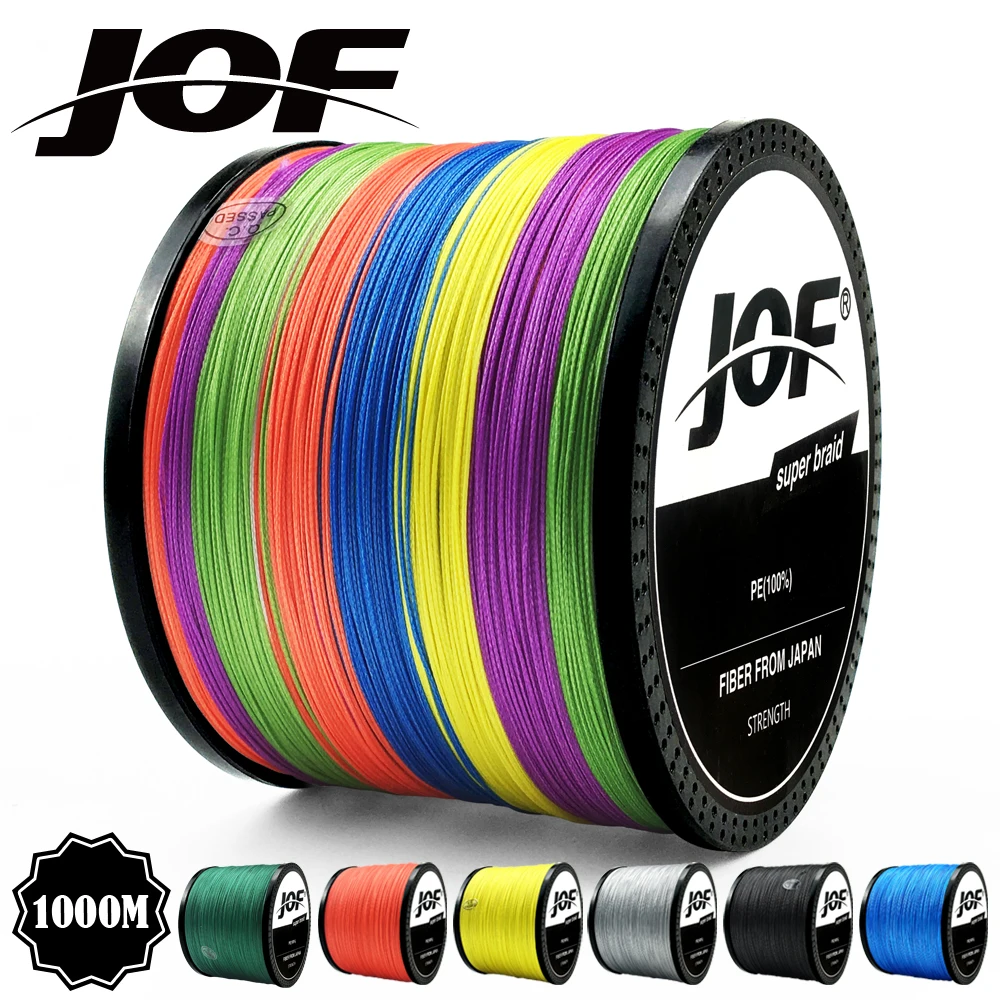 Sedal trenzado multifilamento JOF – Alta resistencia 18-88 LB