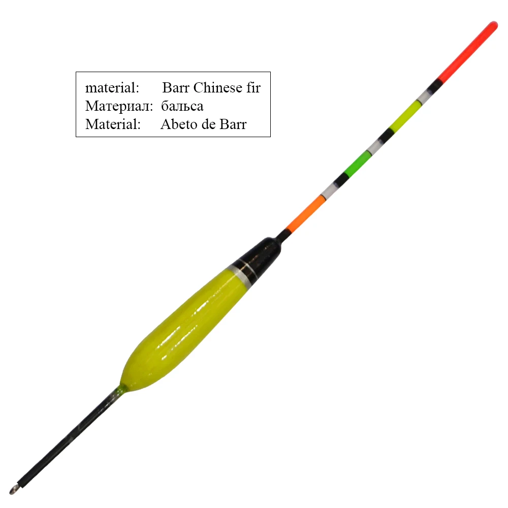 NGB 10 Uds flotador de pesca de abeto Barguzinsky 4g 5g 6g boya larga flotante de madera accesorios de pesca de carpa - imagen 5