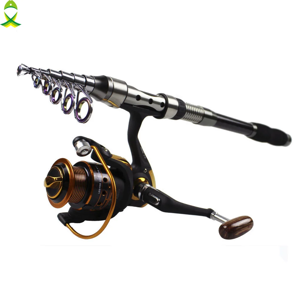 JSM-Kit completo de caña de pescar telescópica, Set de carrete giratorio, gran oferta, 2,1 M/2,4 M/2,7 M/3,0 M/3,6 M - imagen 4