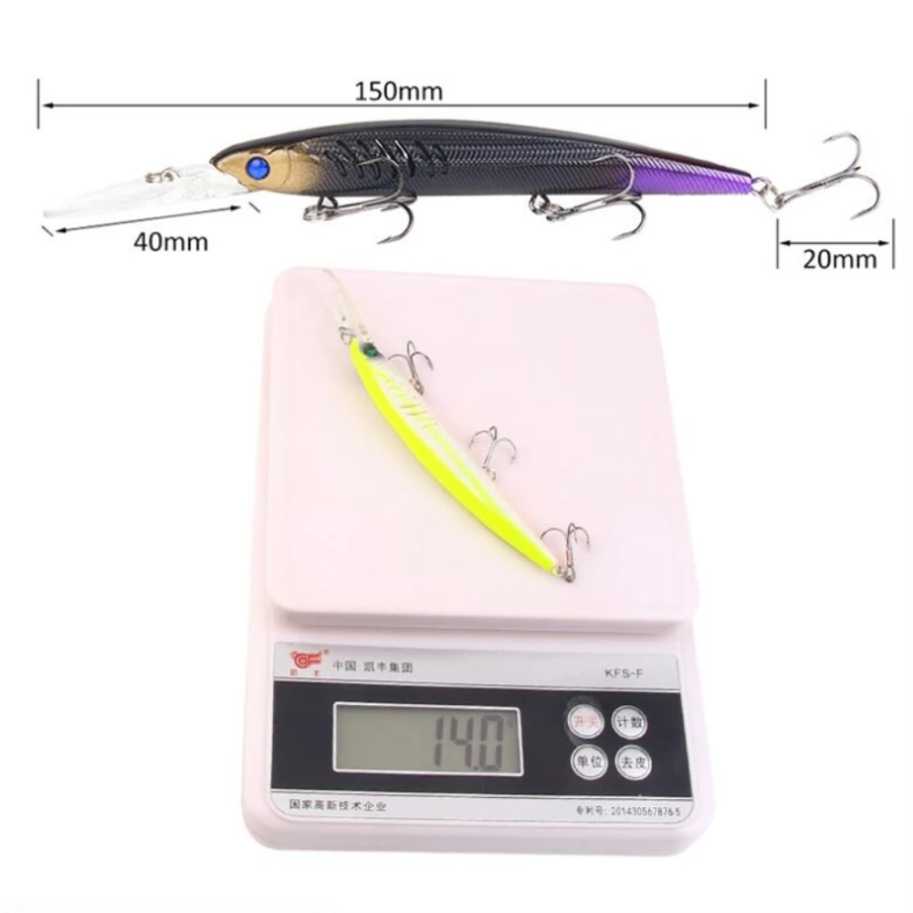 Señuelo de pesca de pececillos de calidad, cebo duro Artificial, aparejos Swimbait, 15cm/12,5g, 1 unidad por lote - imagen 4