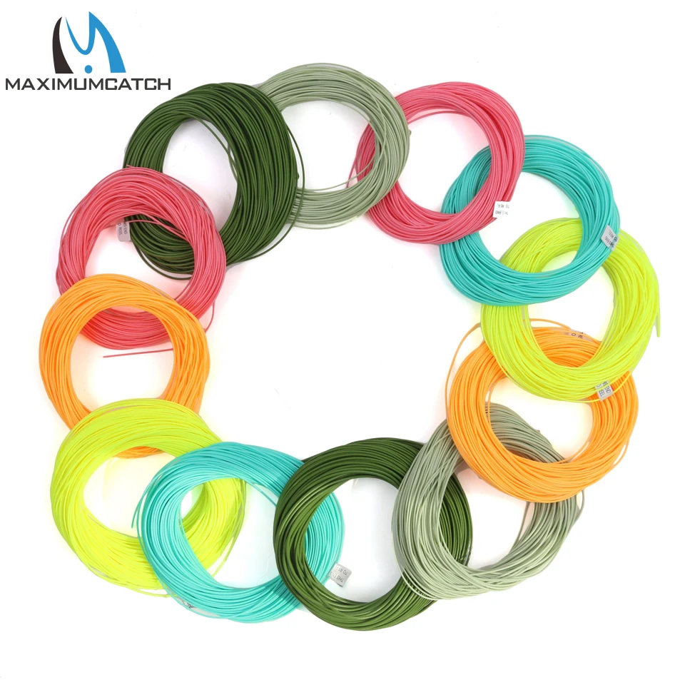Línea de pesca con mosca flotante hacia adelante de 100 pies de peso Maximumcatch con dos bucles soldados 2wt/3wt/4wt/5wt/6wt/7wt/8wt - imagen 2